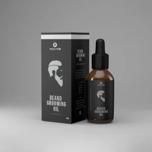 Branded custom beard oil packaging box