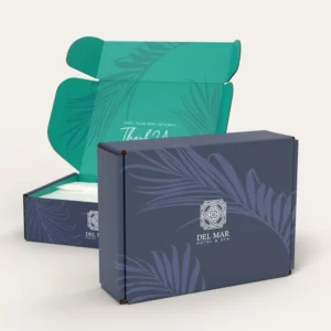 Branded corrugated mailer packaging boxes