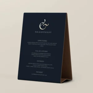 Custom printed table tents